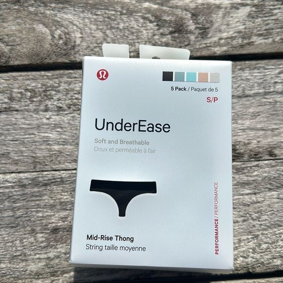 lululemon athletica Other - Lululemon UnderEase Mid-Rise Thong Underwear 5 Pack Size small NWT